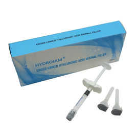 Διαφανές διαγώνιο συνδεμένο Hyaluronic όξινο δερμικό υλικό πληρώσεως για τα χείλια ή τις μέτριες ρυτίδες